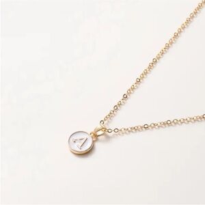 NWOT Gold Initial Pendant Necklace